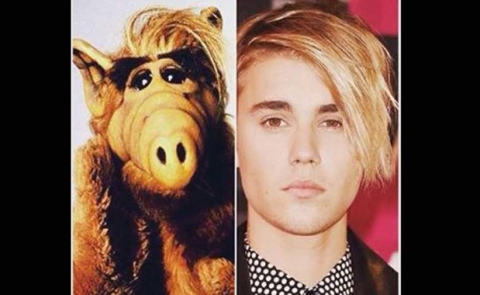 Justin Bieber al estilo ALF.