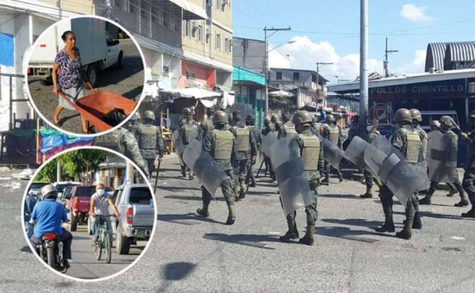 "Los principales mercados de San Pedro Sula amanecieron con actividad este martes pese a la ordenanza del Gobierno de Honduras de cerrar todos los establecimientos de este tipo para evitar la propagación del coronavirus. Elementos del Ejército y la Policía Nacional tuvieron que salir para pedirles que cerraran y estos sin mayor oposición acataron las órdenes."