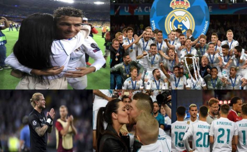Mira las imágenes que no se vieron en TV de la Gran Final de Champions League en donde Real Madrid venció 3-1 al Liverpool. Cristiano Ronaldo festejó a lo grande el título.