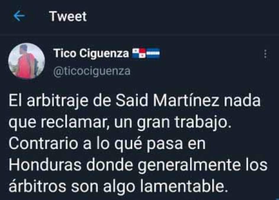 Comentaristas internacionales han tenido palabras de elogios para el árbitro hondureño Saíd Martínez.