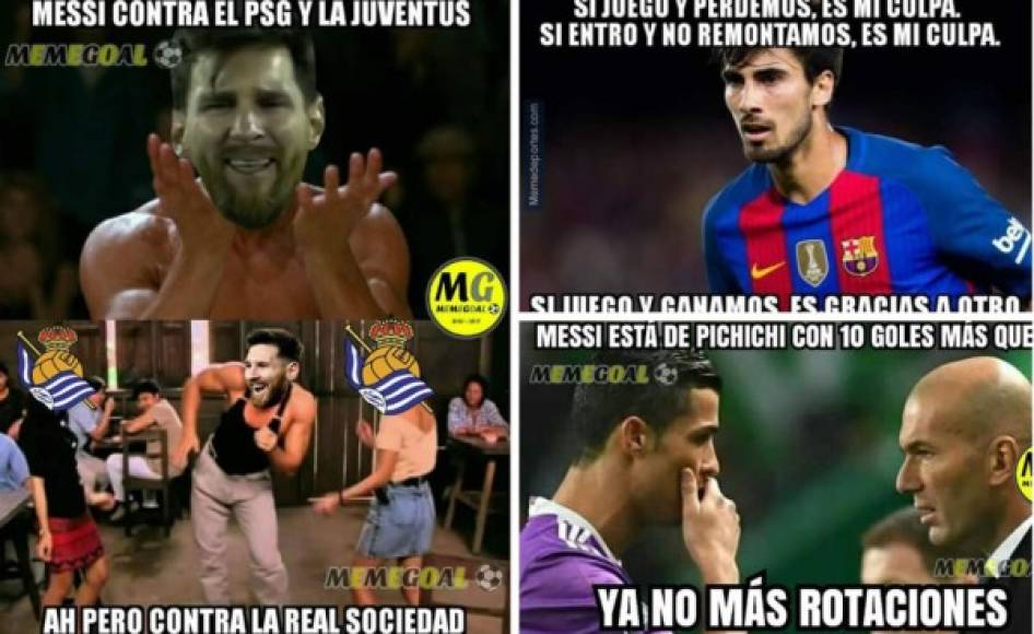 Estos son los mejores memes del sufrido triunfo del Barcelona contra la Real Sociedad en la Liga Española.