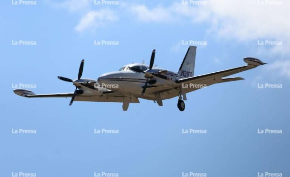 la avioneta bimotor Piper PA 31 Cheyenne salió de Tegucigalpa a las 9:16 de la mañana de este lunes rumbo a Belice.