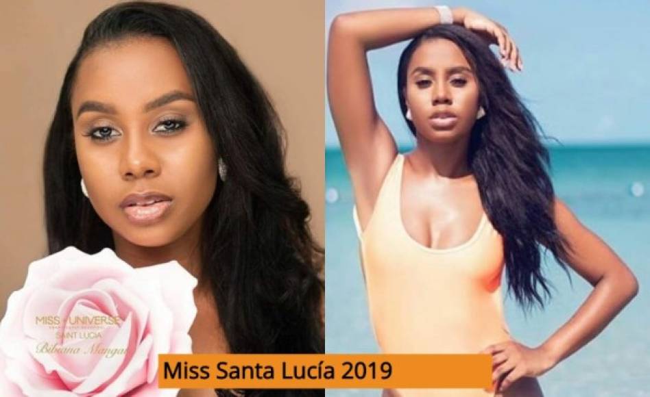 Bebiana Mangal (23 años) Miss Santa Lucía Universo 2019