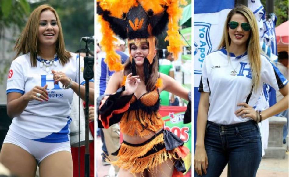 El partido eliminatorio entre Honduras y Costa Rica está engalanado por bellas chicas que llegaron al estadio Morazán. Mira la galería.