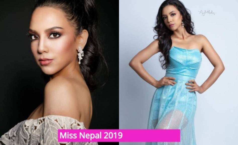 Pradeepta Adhikari (22 años) - Miss Nepal Miss Universo 2019