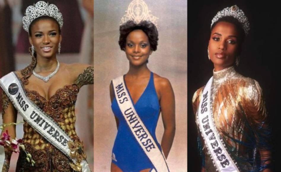 Con el arrollador triunfo de Zozibini Tonzi, sudafricana de raza negra, se ha levantado la popularidad de las bellezas afrodescendientes, por lo que te compartimos las cinco 'diosas del ébano' que han ganado la corona de Miss Universo: