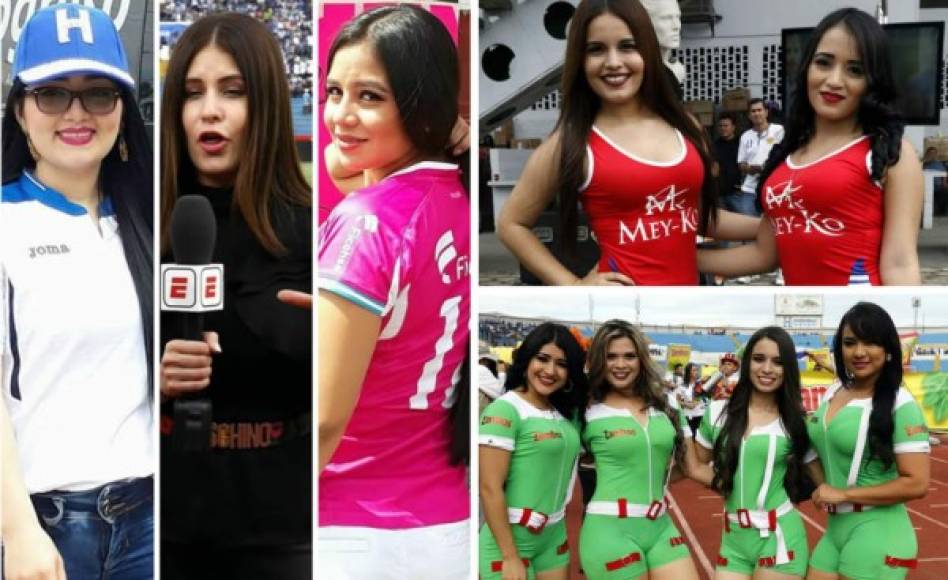 La belleza de las mujeres hondureñas se ha hecho presente en el estadio Olímpico para el partido de repechaje entre Honduras y Australia.