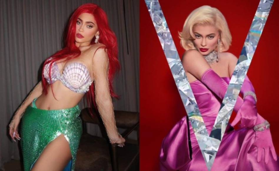 En 2018, Kylie se disfrazó de La Sirenita y Marilyn Monroe.