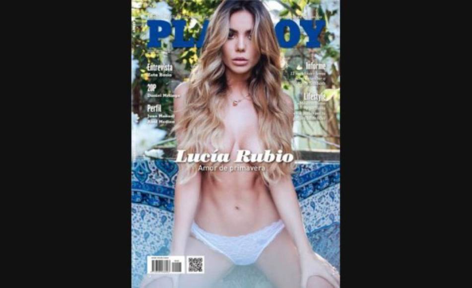 Lucía llegó a ocupar la portada de la revista Playboy de Argentina y de la prestigiosa Interviú de España.