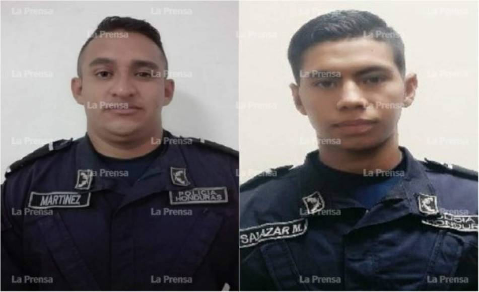 Los policías Tigres Hersy Martínez Rodríguez y Allan José Salazar Martínez que fallecieron al enfrentarse con la banda de 'Tito Pandilla'.