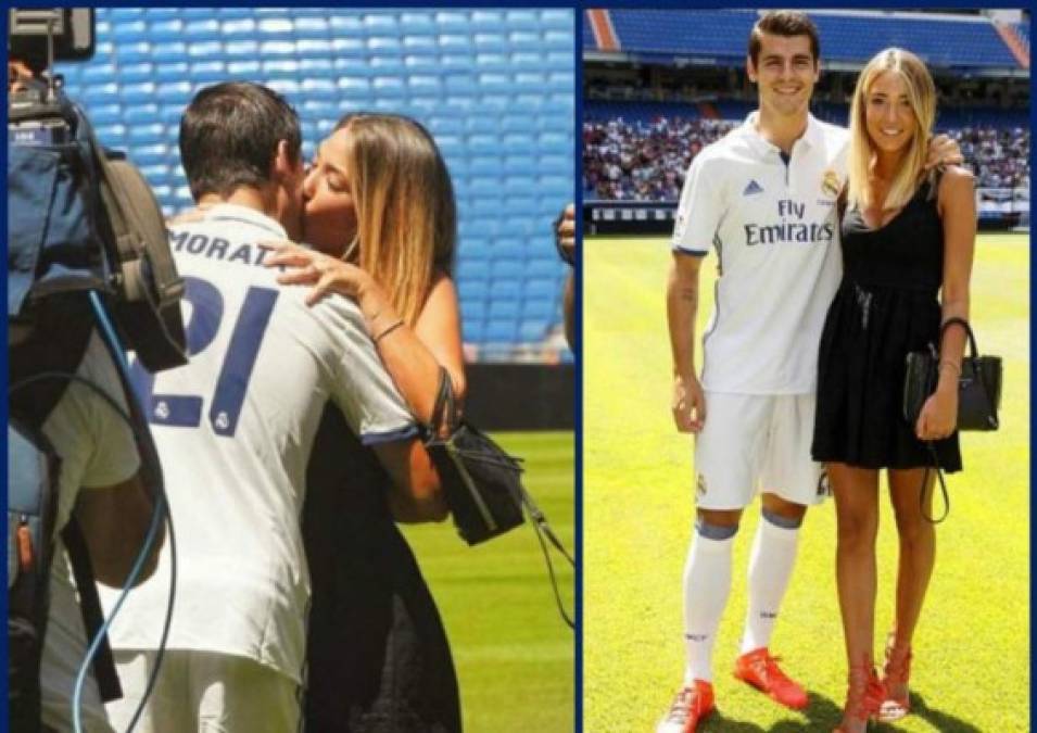 Alice acompañó a Álvaro Morata en su regreso al Real Madrid.