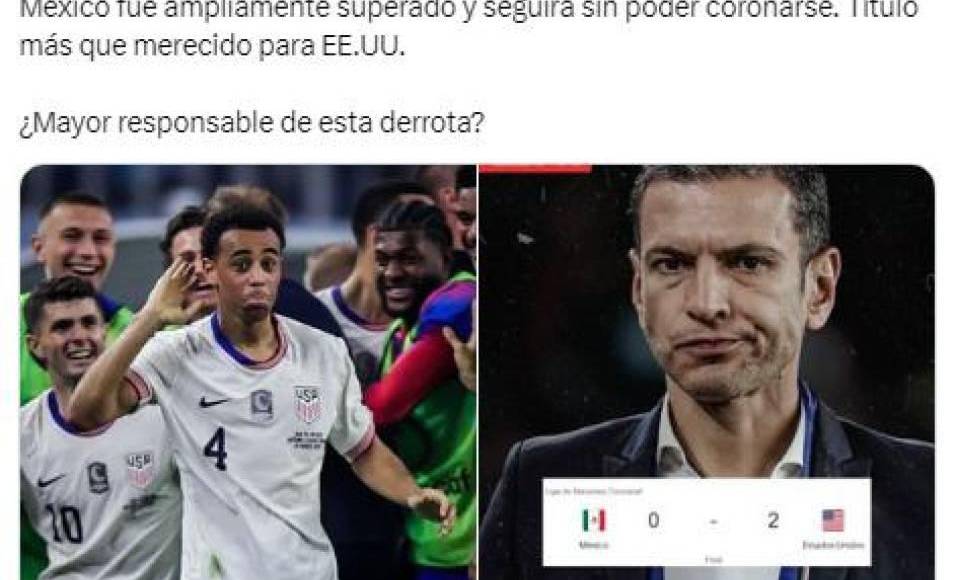 Ciro Procuna, periodista de ESPN, recordó que “¡cero y van tres!” títulos de Estados Unidos consecutivos en la Nations League.