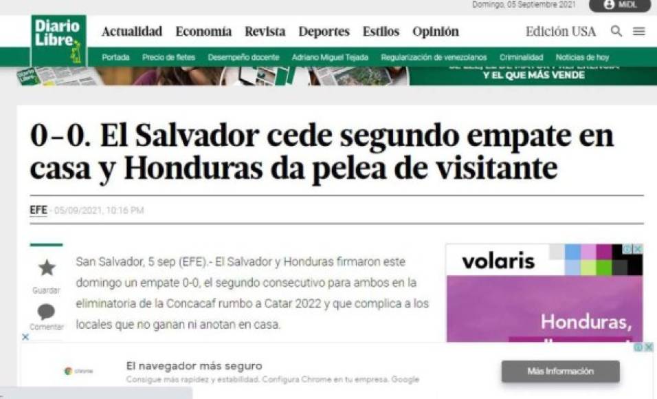 Diario Libre de El Salvador.