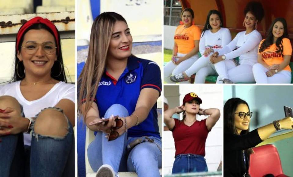 Las chicas que pusieron el lado bonito en el cierre de la sexta jornada del Torneo Clausura 2020 de la Liga Nacional de Honduras.