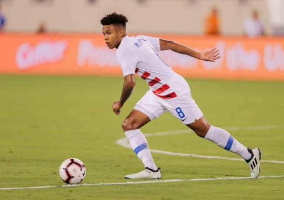 Weston McKennie cuenta con 20 años de edad y ya se puso la camiseta de Estados Unidos. En los próximos años seguramente se enfrentará a Honduras en las eliminatorias.