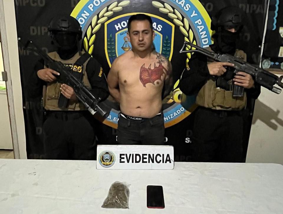 Alias “El Tete” y lo decomisado cuando fue detenido en Santa Rosa de Copán.