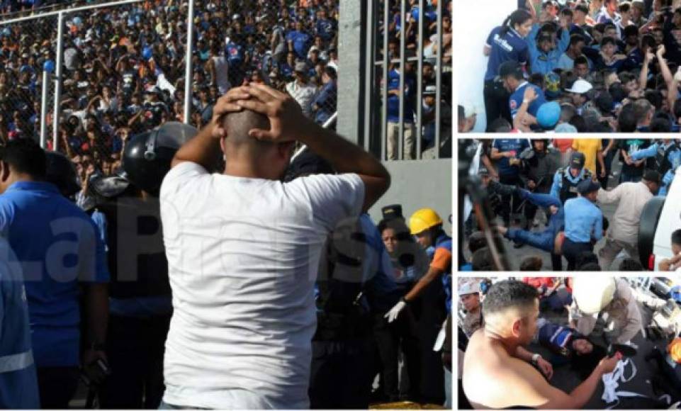 La final del fútbol hondureño tuvo un fatal desenlance, previo al inicio del juego entre Motagua y Honduras Progreso miles de personas buscaban ingresar al estadio pero al final dejó como consecuencia 4 personas fallecidas.
