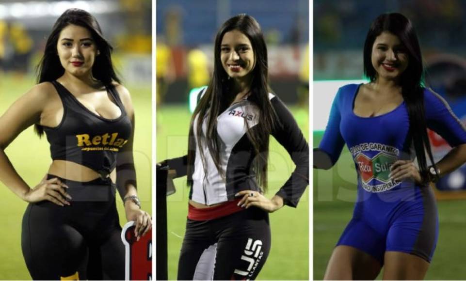 El clásico entre Real España y Marathón tiene su lado sexy con las bellas chicas que adornaron el estadio Morazán. Mira las mejores fotos.