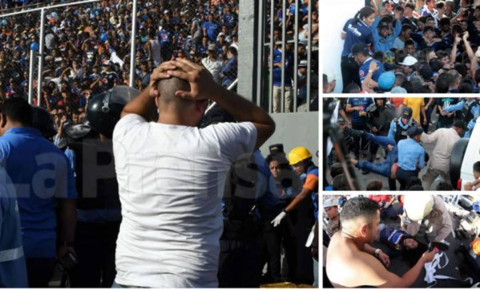 Previo a la gran final Motagua-Honduras Progreso se generó un caos en las afueras del estadio Nacional , una avalancha de aficionados que querían entrar al sector de silla, lo que provocó que tres personas perdieran la vida por asfixia.