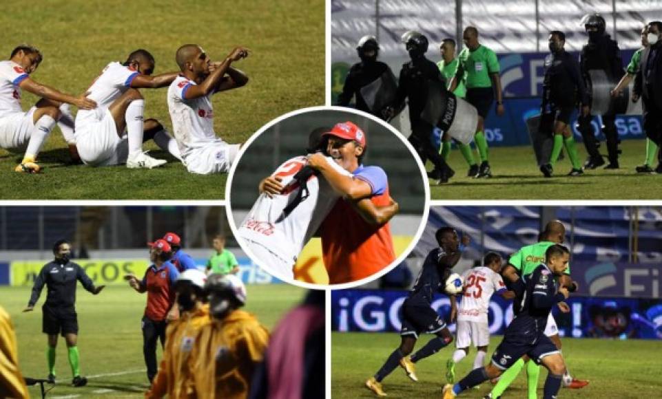 Las imágenes del triunfo del Olimpia sobre el Motagua (1-3) en el primer partido de la final de liguilla en el estadio Nacional.