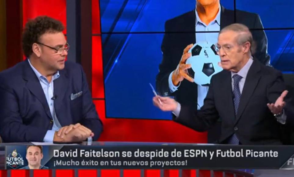 Faitelson se despidió el 2 de octubre de ESPN y su último programa fue Fútbol PIcante. José Ramón Fernández le cuestionó que se irá a Televisa, televisora a la que indicó que nunca trabajaría. 