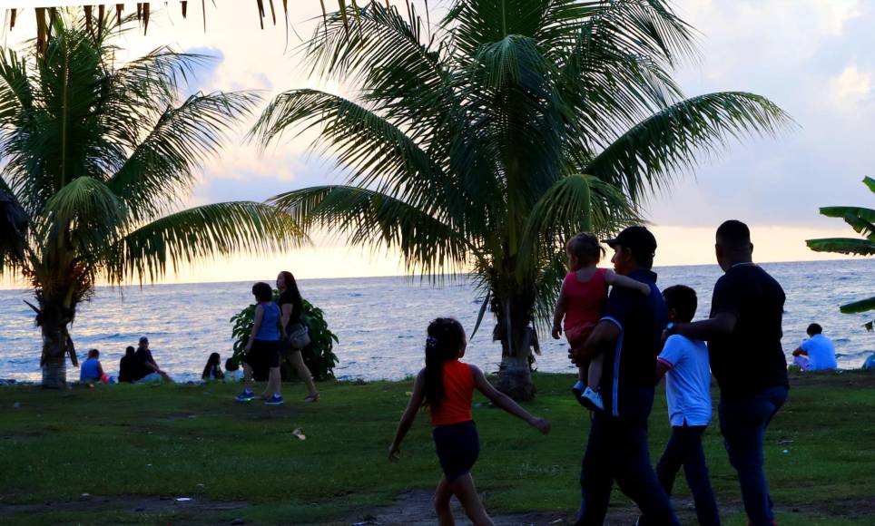 En La Ceiba los visitantes disfrutaron también del área del Paseo de los Ceibeños. 