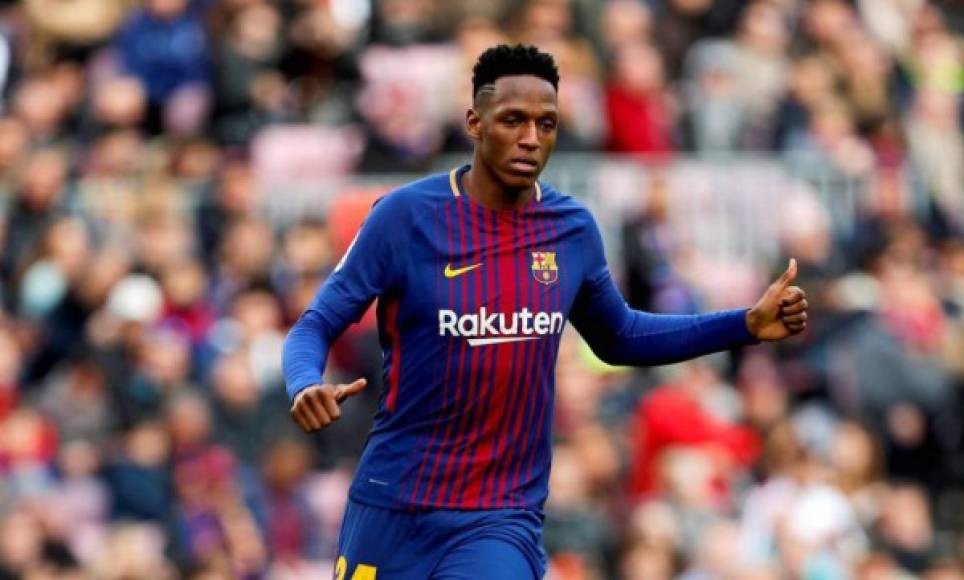 Yerry Mina: El defensa colombiano podría irse cedido del Barcelona al Girona, clubb en donde milita el hondureño Antony Lozano.