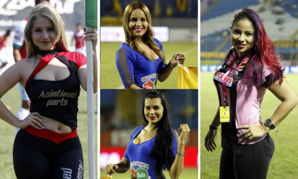 La novena jornada del Torneo Clausura 2017 de la Liga Nacional estuvo engalanada por bellas chicas en los cinco estadios de la Primera División del fútbol hondureño. Mira la galería.