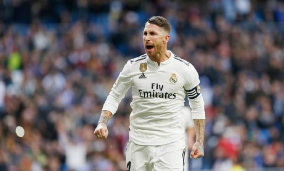 11. Sergio Ramos - Tiene un valor de mercado de 40 millones de euros.