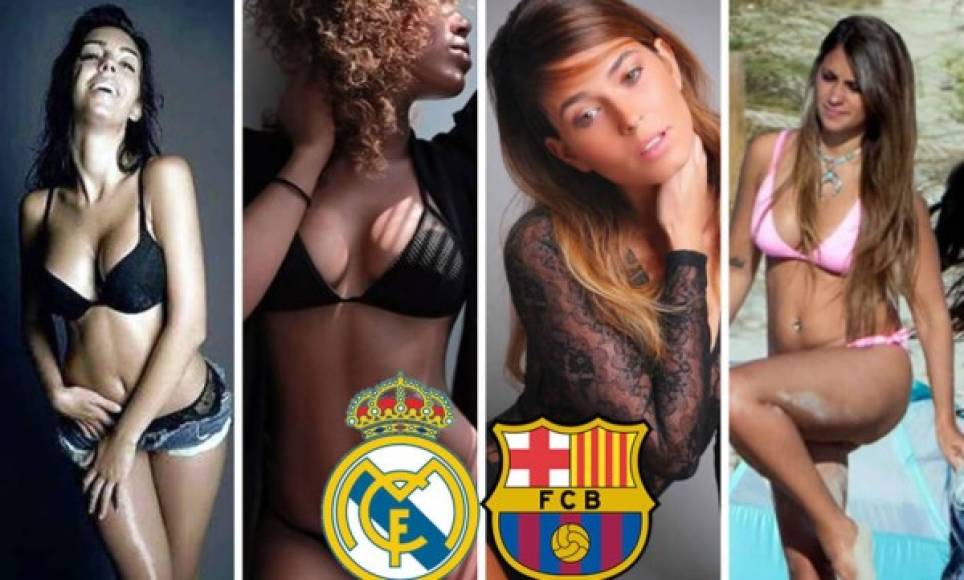 El clásico entre Real Madrid y Barcelona también se juega afuera de la cancha. El partido más esperado por el planeta entero es el domingo y hoy te presentamos a las novias y esposas de los futbolistas de ambos equipos.