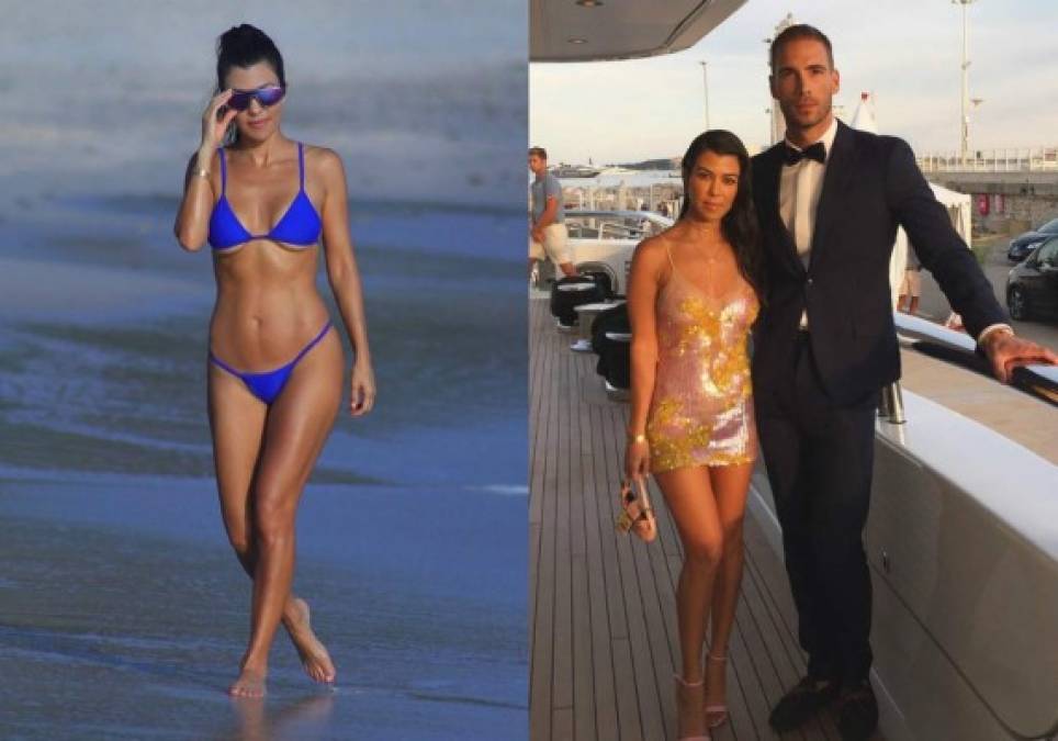 Kourtney Kardashian y el ex boxeador Younes Bendjima llevan su ardiente romance en las playas de Cannes.<br/>