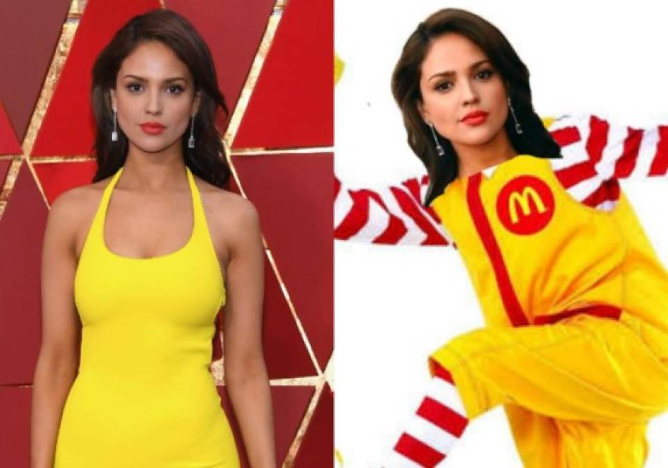 La actriz mexicana se presentó a la ceremonia de los premios Óscar de este domingo con un vestido amarillo que fue inspiración para un sinfín de memes.