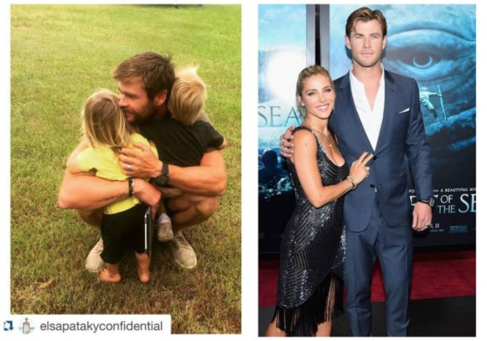 Chris Hemsworth (33) junto con Elsa Pataky forman una de las familias más lindas de Hollywood. El actor, quien es uno de los más deseados, tiene tres hijos: India Rose, Sasha y Tristan.