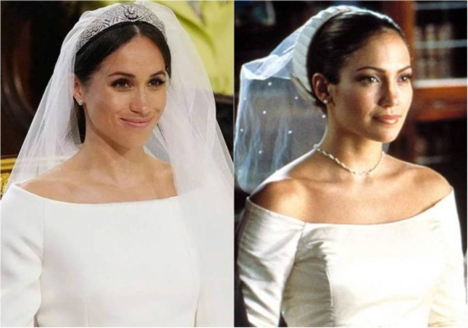 Jennifer López es un ícono de moda, y según usuarios de redes sociales, Meghan Markle se habría inspirado en el estilo de la 'Diva del Bronx' para su vestido de novia.<br/><br/>Las comparaciones entre el diseño de Givenchy lucido por Merkle en la boda real y el atuendo que eligió JLo para la película The Wedding Planner no tardaron en surgir en las redes sociales.