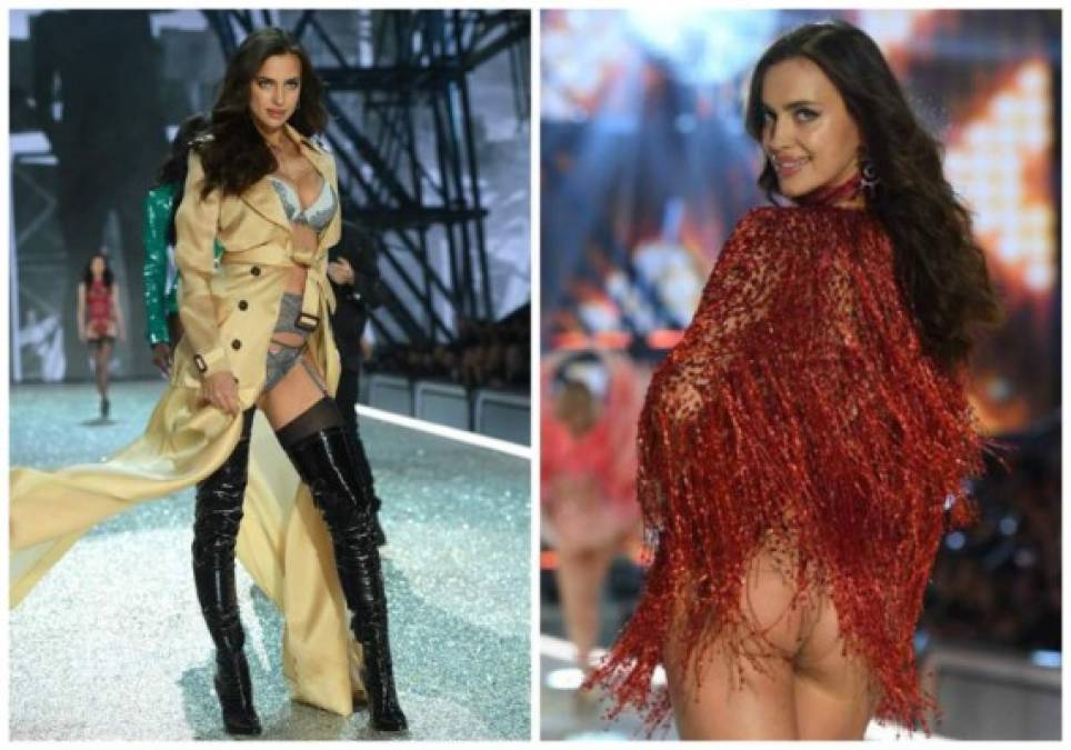 Una Irina Shayk más diferente participó en el desfile de Victoria's Secret. Desde hace un mes circulan rumores de que la modelo rusa está embarazada de su relación con el actor Bradley Cooper.