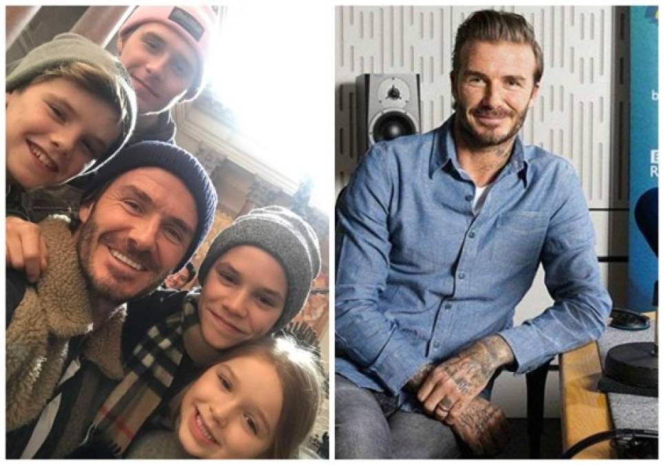 El astro del fútbol David Beckham (41) es un orgulloso papá de cuatro hijos: Brooklyn, Romeo, Cruz y la pequeña Harper.