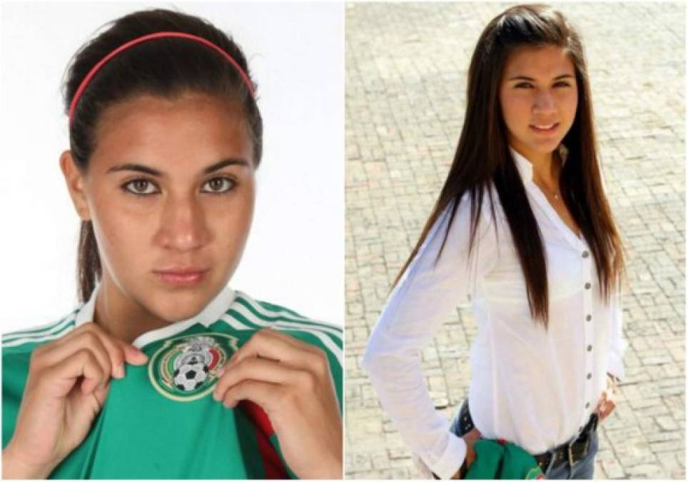 Nayeli Rangel.: Esta bella jugadora fue la capitana de la selección femenil Sub-20 de México. Además, la mediocampista hizo su debut en grandes torneos en el mundial de Alemania 2011.