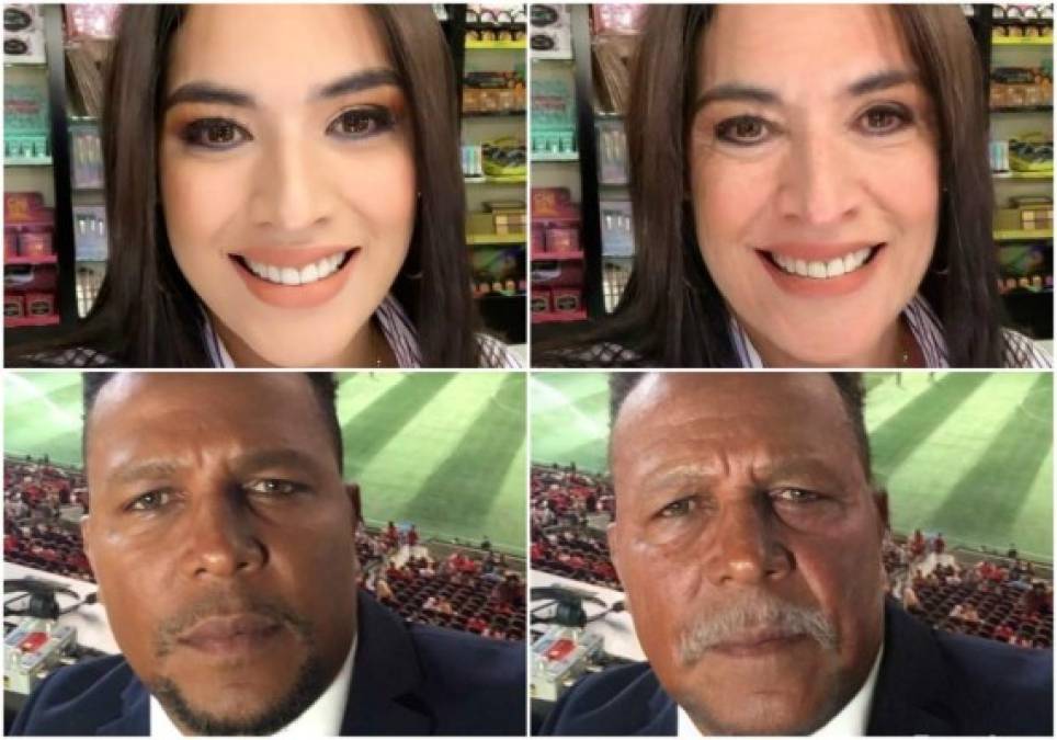 La popular aplicación Face App tiene a todos buscando como lucirán sus celebridades favoritas cuando envejezcan, los hondureños ya buscan los vistazos de los personajes catrachos que engalanan la pantalla chica en noticieros, revistas matinales y segmentos deportivos.