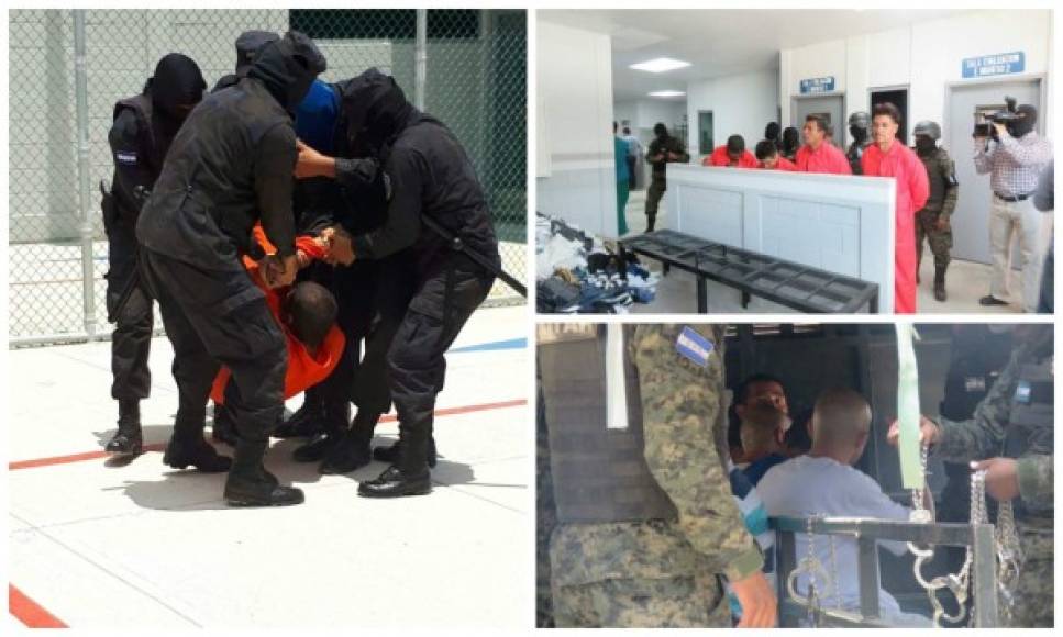 La operación Arpía III ejecutó el traslado de 31 reos desde el centro penal de El Porvenir sumándose a los 773 pandilleros que inauguraron la cárcel ayer.