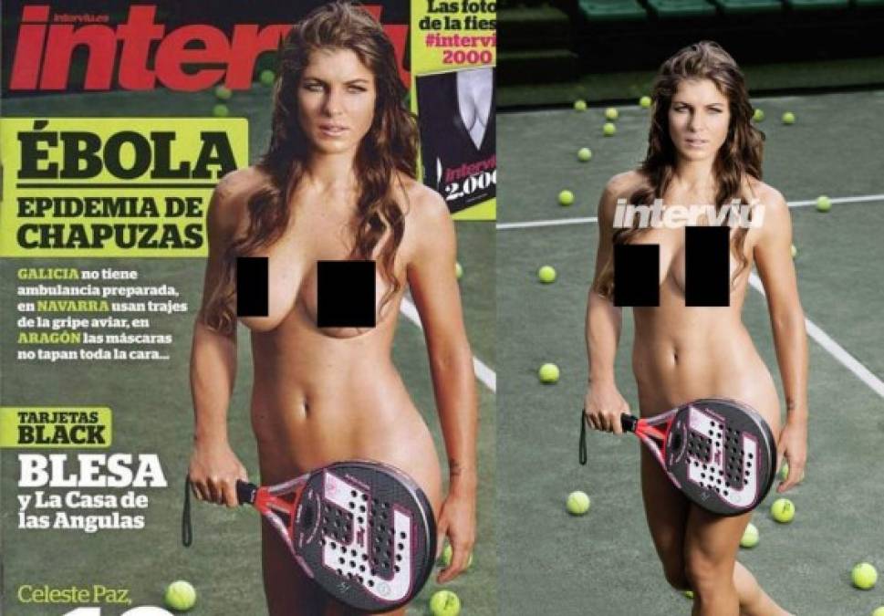 La sexy chica fue portada de la revista Interviú de España, y enseñaba sin problemas un cuerpo de deportista 'bien tratado por el entrenamiento', comentaba la jugadora.