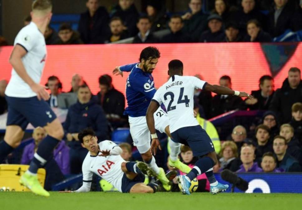 Secuencia de la fuerte entrada del surcoreano Heung-Min Son contra el portugués André Gomes, que sufrió una fractura del tobillo derecho.