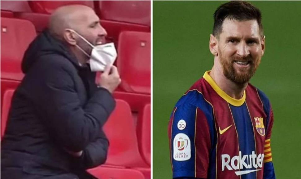 “Se van calientitos a casa”, habría respondido Messi a Monchi y Pepe Castro, de acuerdo con la versión que publica los diarios españoles un día después del partido.