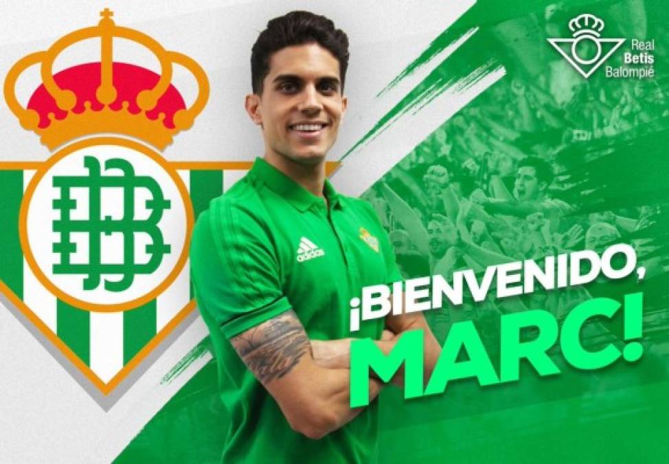 El defensa español Marc Bartra llega al Real Betis, procedente del Dortmund. En su momento militó en el FC Barcelona.