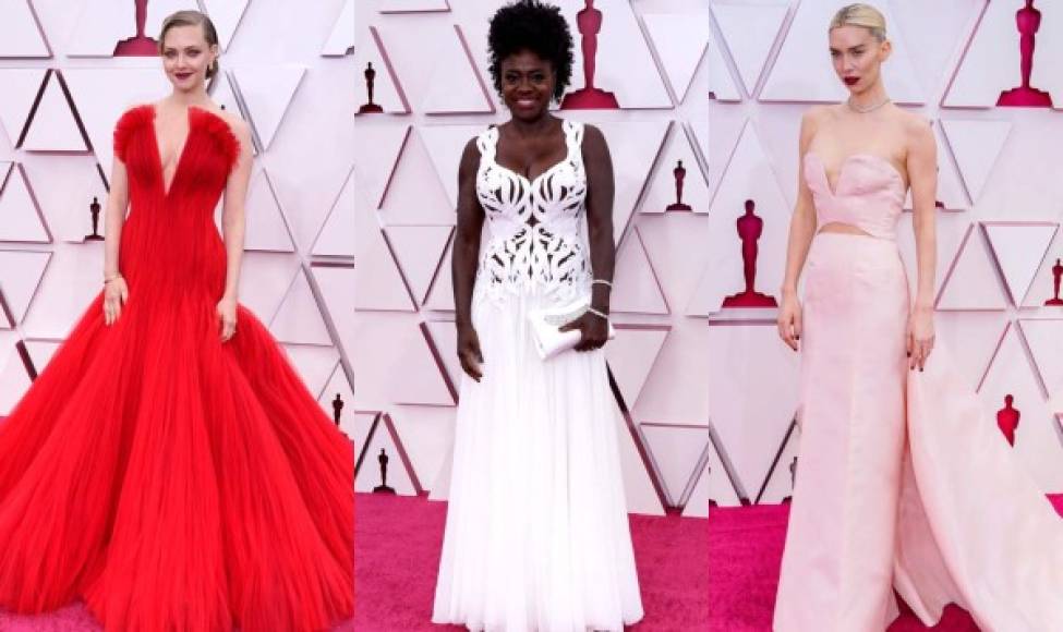 En este atípico año, la alfombra roja de los Óscar, la pasarela de moda mas esperada, fue la más reducida pero la más diversa e inclusiva. Sobresalieron vestidazos como el rojo de Amanda Seyfried, el blanco de Viola Davis o el dorado de Carey Mulligan.