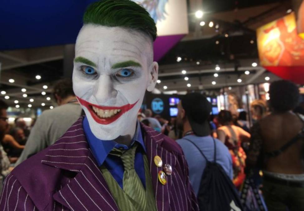 También los villanos asisten a la Comic Con, como lo demuestra la presncia del Guasón.