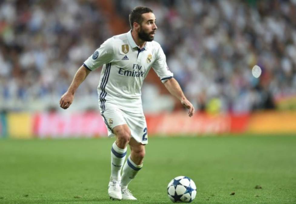 En la banda derecha del Real Madrid estará el titularísimo Dani Carvajal.