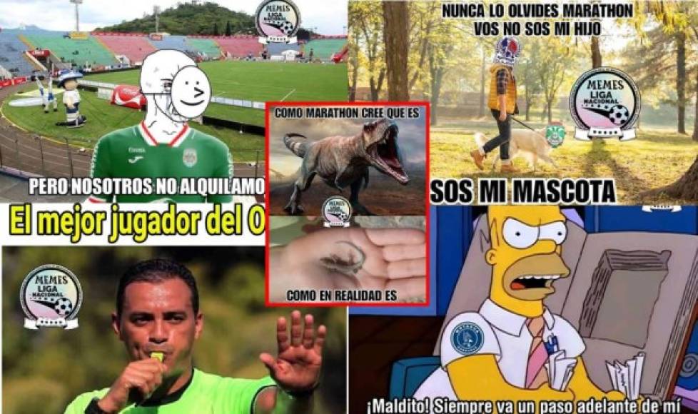 Los divertidos memes que dejó la victoria del Olimpia contra el Marathón en el estadio Nacional y también el empate del Motagua en Tocoa ante Real Sociedad.