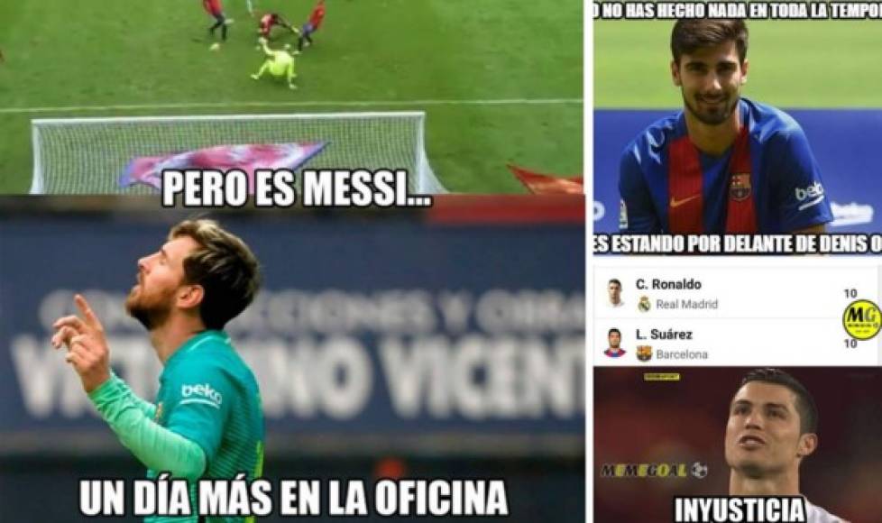 Lionel Messi tuvo una gran actuación con el Barcelona contra el Osasuna, marcando dos goles, el último una genialidad. Esto le ha servido para llevarse los elogios en los memes del partido. Mira los mejores.