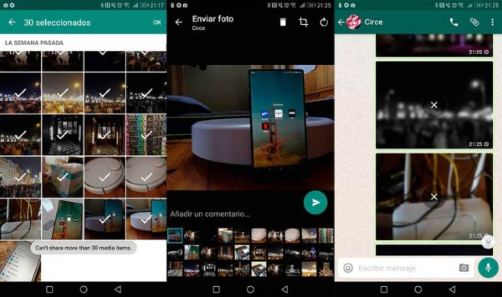 COMPARTIR ÁLBUMES DE FOTOS <br/>Sacando inspiración de Instagram, WhatsApp tiene previsto implementar una función que permita compartir un álbum de fotos de varias imágenes, haciendo posible agruparlas según su temática. De esta forma, se podrían enviar hasta 30 fotos a la vez. <br/>