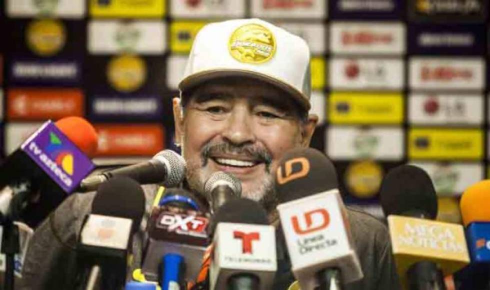 'La afición de Dorados es impresionante', dijo Maradona en conferencia de prensa después del partido en el estadio Banorte de Culiacán (norponiente de México).